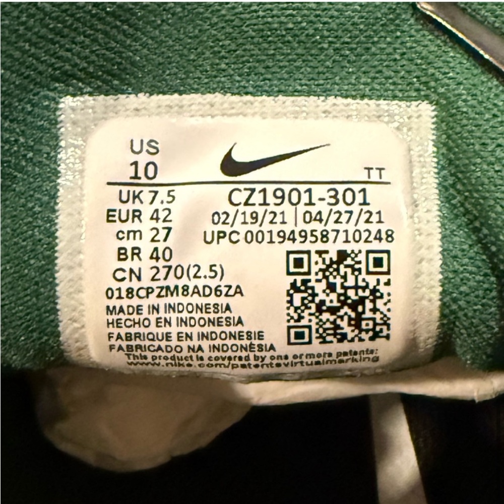 Nike Air Zoom Pegasus 38 Gorge Green CZ1901-301 Mens sz 10 Running Sneakers - Picture 8 of 10